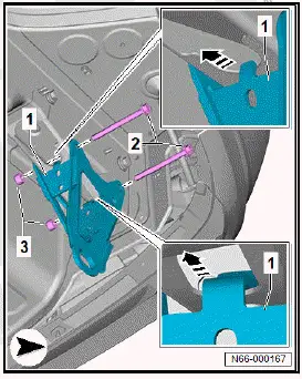 Volkswagen ID.4. Removing and installing underbody towing eye 