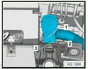 Volkswagen ID.4. Removing and installing washer fluid reservoir