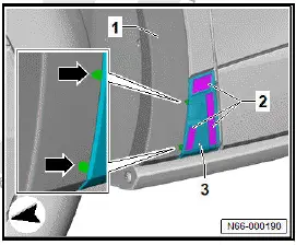 Volkswagen ID.4. Removing and installing wing cover