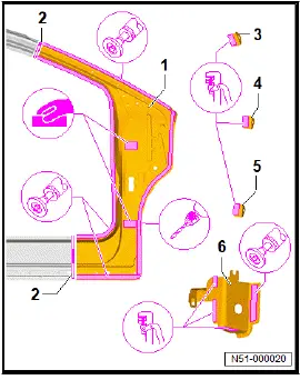 Volkswagen ID.4. Renewing A-pillar