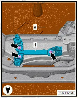 Volkswagen ID.4. Renewing front motor mounting, all-wheel drive