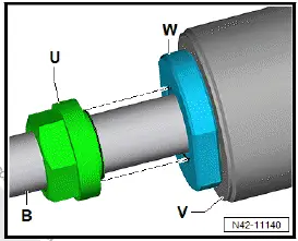 Volkswagen ID.4. Renewing gearbox/transmission unit mounting