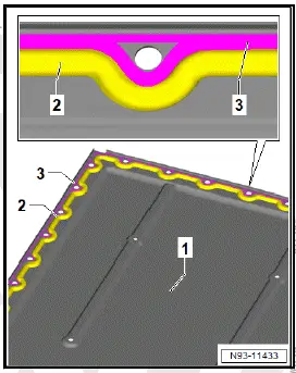 Volkswagen ID.4. Sealing high-voltage battery 1 [AX2], 48, 55, 62 kWh